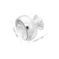 thumbnail image 2 of SKISUNO 6Pcs Dresser Hardware Handles Silver Plastic Pull Knobs For Furniture Design, 2 of 6