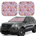 thumbnail image 2 of Picia Lovely Animals 2 Piece Car Windshield Sun Shade Foldable | Foldable Sun Shield for Front Window Blocks UV Rays and Keeps Your Vehicle Cool-Medium, 2 of 7