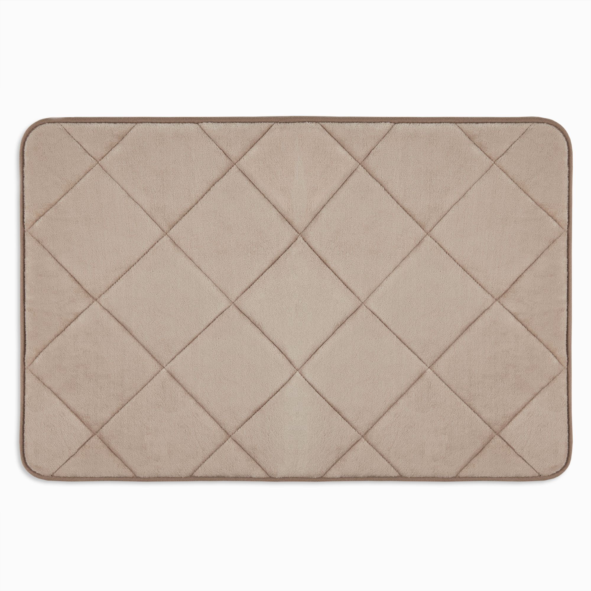 Home Dynamix Capri Haven Bath Mat, Taupe, 20"x30" Rectangle