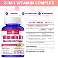 thumbnail image 6 of Vitamin B-1 500 mg | Healthy Energy Metabolism, Skin, Brain, Heart & Nervous System Support | 120 VegCaps, 6 of 6