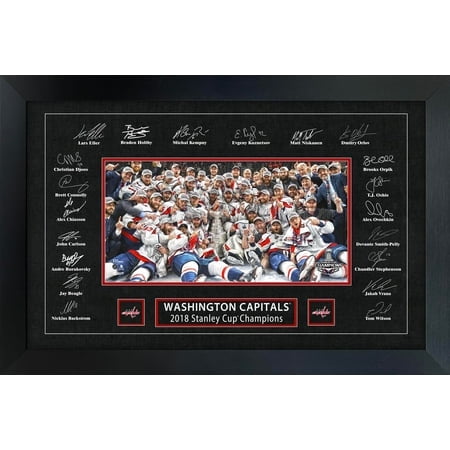 Washington Capitals 2018 Stanley Cup Replica Signature Frame