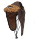 thumbnail image 1 of Gorro de aviador retro para mascotas, cálido, con agujeros para las orejas, para clima frío, para perros pequeños, medianos y grandes (XXL, marrón), 1 of 5