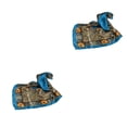 thumbnail image 2 of Qarigey Bufanda cuadrada para mujer, bufandas de satén a la moda, ropa para el pelo, decoración de disfraces, regalo decorativo para fiestas, Azul 2piezas, 2 of 6