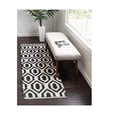 thumbnail image 1 of Unique Loom 3154007 2 ft. 7 in. x 10 ft. Chindi Jute Runner Rug, Black & White, 1 of 1