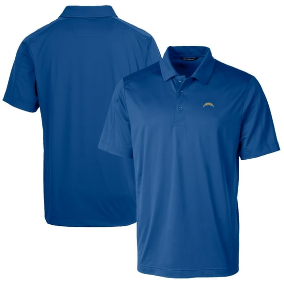 Men's Cutter & Buck Royal Los Angeles Chargers Prospect Textured Stretch Big & Tall Polo