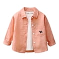 thumbnail image 3 of Abtuhar Toddler Boys Fall Winter Casual Outerwear and Jackets Print Turn‑down Collar Button Coat for 0‑10 Years, 3 of 5