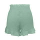 thumbnail image 5 of Falda skate para mujer. Mini shorts de playa cruzados. Shorts de lino con volantes y cintura alta, cintura elástica para looks informales, para ir a nadar o para llevar con ropa urbana. Combínalos, 5 of 5