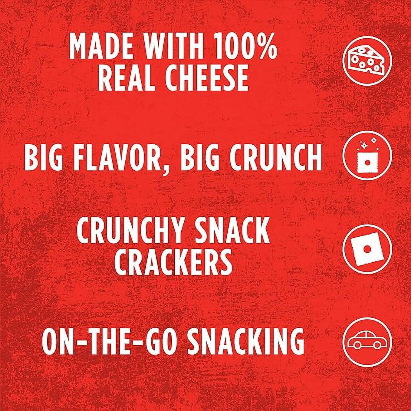 Cheez-it Grooves Sharp White Cheddar Crackers, 6 oz