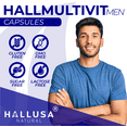 thumbnail image 5 of HALLUSA NATURAL Men's Multivitamin - Energy & Vitality - 60 Capsules, 5 of 8