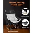 thumbnail image 6 of MOPHOTO Oversized Heated Rocking Camping Chair Support 500 lbs,Portable 3 Adjustable Heating Levels,Folding Quick Setup,Compact Storage,Lawn Chair with Side Pockets for Outdoor(Heated), 6 of 7