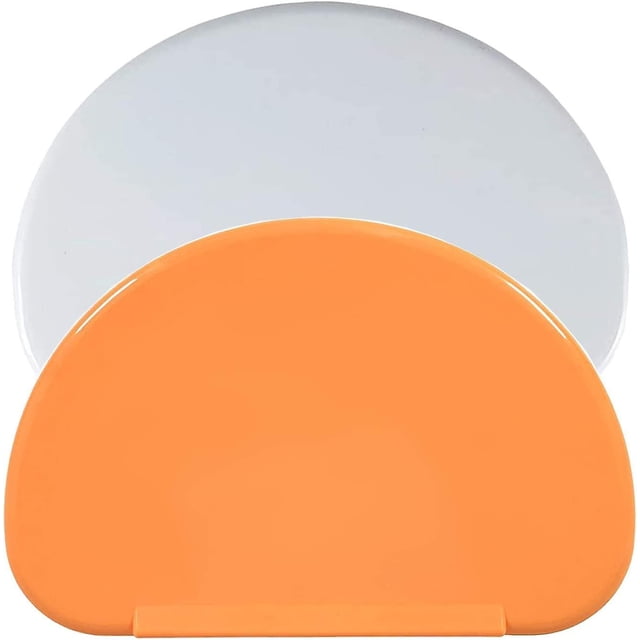 corne Patisserie(orange,blanc),grattoir Pte En Plastique Coupe Pte,2 Pices Racloir Spatules Pour Pain Cuisine, Crpes, Pour Pate Fromage Chocolat,1