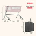 thumbnail image 5 of Dream On Me Skylar Bassinet and Bedside Sleeper in Pink, Lightweight and Portable Baby Bassinet, 5 of 8