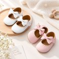 thumbnail image 6 of Meckior 2 Pairs Baby Girls Dress Shoes Infant Mary Jane Bowknot Flats Non-Slip Sole Princess Shoes for Newborn 3-18 Months, 6 of 8