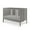 Lunar Gray, variant on Child Craft Atwood 3-in-1 Convertible Crib, Chevron Panel Design, 3 Mattress Heights, Lunar Gray