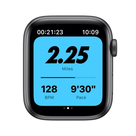 Apple Watch Nike SE (GPS + Cellular) 44mm Space Gray Aluminum Case with Anthracite/Black Nike Sport Band - Space Gray