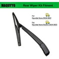 thumbnail image 2 of shiyou-Rear Windshield Wiper Arm Blade Set Replacement for Hyundai Kona Electric 2019-2022, Hyundai Kona 2018-2022, Back Windshield Wiper Rear Blade Arm Kit Replace 988112P000, 2 of 4