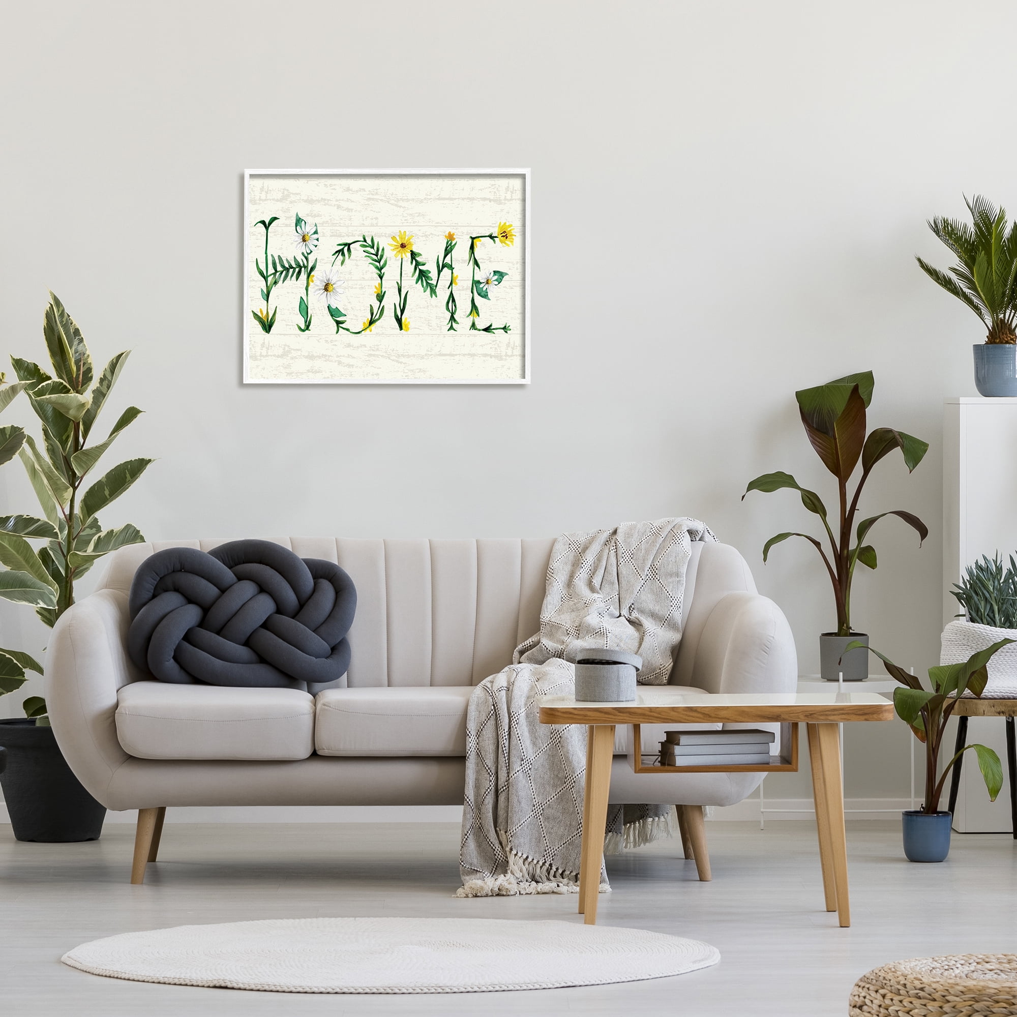 Stupell Industries Home Country Greeting Blissful Daisy Floral Typography, 24 x 30, Designed by Kate Eldridge