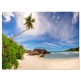 thumbnail image 2 of Beautiful Beach at La Digue Seychelles - Large Seashore Canvas Print, 2 of 3