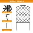 thumbnail image 3 of Pack Of 10 Decorative Garden Fence, Total 10 Ft L x 24 In H, Animal Barrier Border, Stainless Steel Wire Fence Panels for Outdoor Patio, Garden, Yard, Patio, Diamond Shaped, 3 of 6