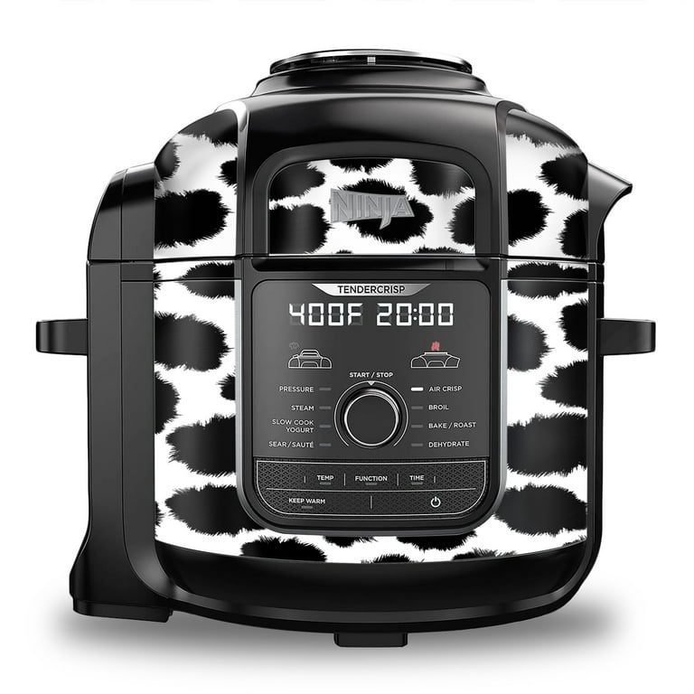 Skin Wrap for Ninja Foodi 8 Quart QT Accessories Cover Sticker | Wraps fit  Ninja Foodi 8 Quart QT Mdl: FD402 LP3 | Cow Print Moo Farm