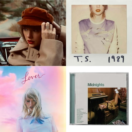 Red (Taylor's Version) (Edited) (2CD) & 1989 & Lover (Deluxe) (Version 2) & Midnights (X) (Jade Green CD)