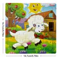 thumbnail image 1 of 5.79in/14.7cm 20pcs/pack Wooden Puzzle Cartoon Animals Car Letter Number Pattern Jigsaw Puzzles Game, Kids Educational Learning Toys For Children, 1 of 5