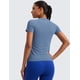 thumbnail image 2 of Remera CRZ YOGA sin costuras de manga corta transpirable azul M, 2 of 4