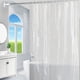 thumbnail image 5 of Cortina de ducha Cateissary de PEVA con agujeros pulidos para baño higiénico ganchos de plástico impermeables con prueba de moho Transparente 200*180 cm, 5 of 6