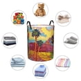 thumbnail image 6 of Goofa Beautiful African Woman Printed Circular Hamper,Laundry Basket with Handles,Storage Baskets Foldable,Large Capacity Laundry Hamper-, 6 of 8