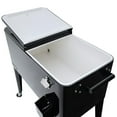 thumbnail image 4 of Permasteel Outdoor Patio Cooler – 80 Qt, Black, Rolling Cooler for Drinks - 110 Cans - Black, 4 of 7