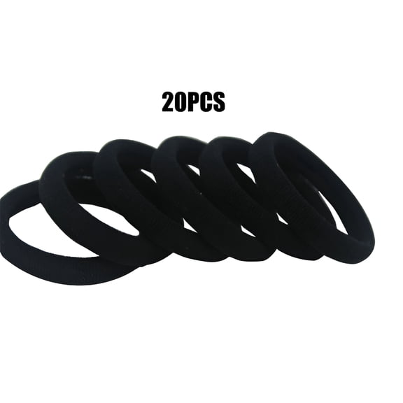 TUWAFE Silk Hair Ties 2mm Elastic for Thick Thin Hair Scrunchies