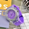 thumbnail image 1 of Reloj de cuarzo de gelatina para parejas, luminoso, personalizado, con diamantes de imitación, estilo coreano, para estudiantes y mujeres, Ginebra, 1 of 6
