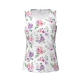 thumbnail image 4 of Lsque Rose Flower B Printed Workout Tank Tops for Women, Athletic Sports Tank Tops, Compression Sleeveless Dry Fit Shirts,Sleeveless Yoga Shirt-X-Large, 4 of 9