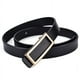thumbnail image 3 of Cinturón de piel auténtica con hebilla lisa para mujer Cinturón de piel de vaca Cinturón informal rectangular distintivo, largo ajustable Diseño versátil, 3 of 6
