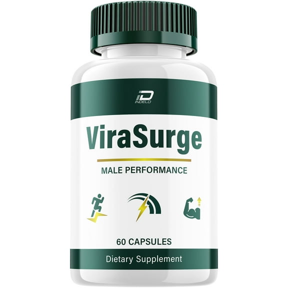 ViraSurge for Men Capsules – Vira Surge Vitamin Complex Pills, Energy, 1 Pack, 60 Capsules