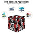 thumbnail image 2 of Spotted Dog Large Capacity Foldable Storage Bin Box Cubes with Handle, 10.8"x10.5"x10.6, 2 of 6