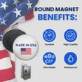 thumbnail image 3 of Round Magnet - State Flag Virginia - USA | Refrigerator  Locker Decor, Travel Souvenir Gift, Collectible Keepsake, Home  Office Display, 3 of 9