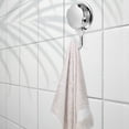 thumbnail image 2 of ROSENICE Robe Hooks for Bathrooms Suction Hooks Bathroom Use Silver ABS 2Pack, 2 of 8