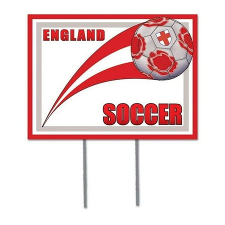 Beistle 54477-ENG Plastic Yard Sign - England - Pack of 6