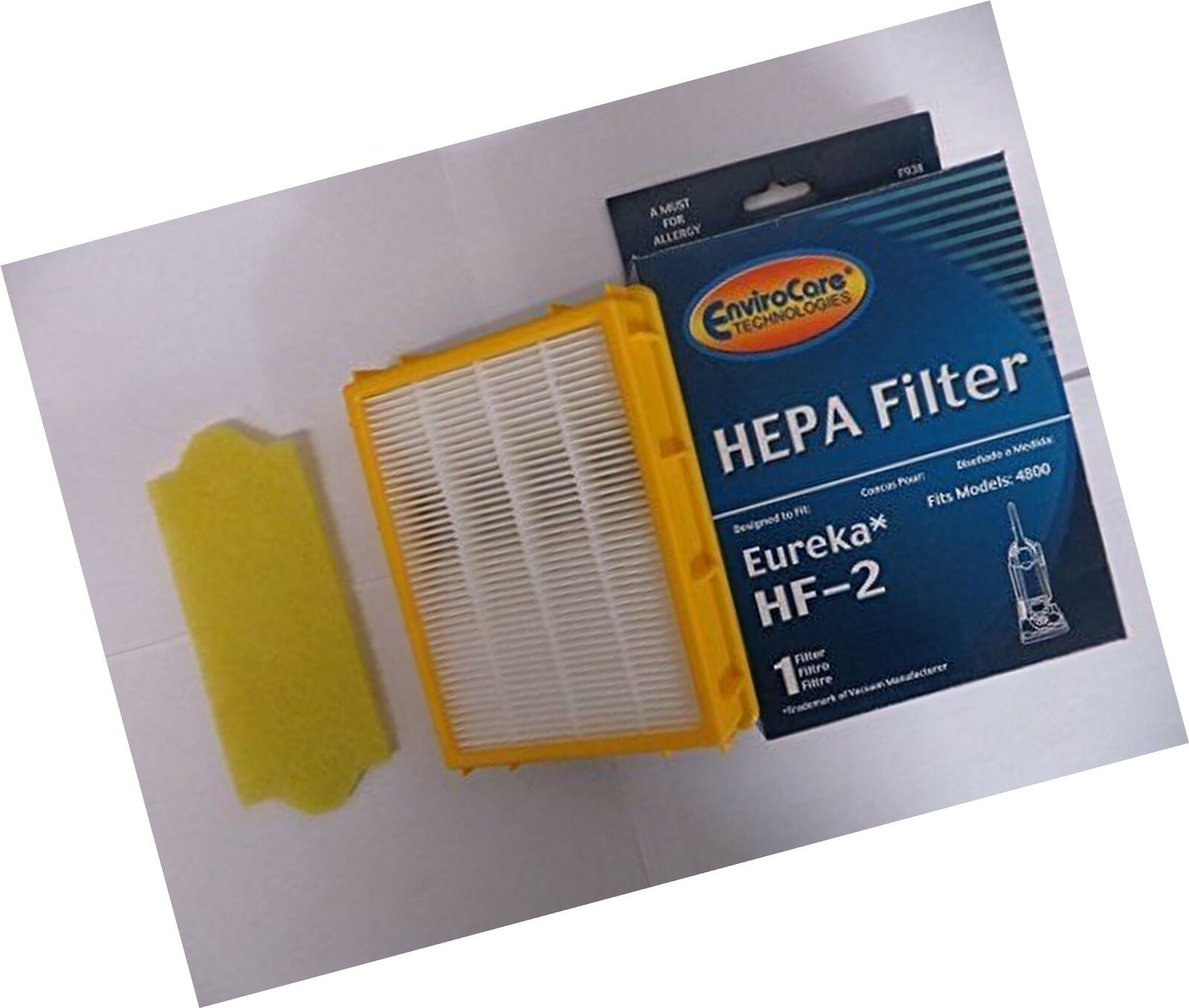 EnviroCare Replacement Vacuum Motor Filter Set for Eureka HF2 Filters