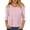 385#Pink, variant on 3/4 Length Sleeve Womens Tops 2026 Spring Summer Trendy Tee Shirts Dressy Casual Business Work Blouses Outfits Black L