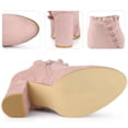 thumbnail image 3 of Botines de tacón alto con bloque de volantes Perphy rosa polvo 41, 3 of 5