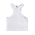 thumbnail image 2 of LYMAYTER Women Sport Tank Summer Fashion Halter High Neck Sleeveless Cute Crop Racerback for Tank Tops S-L, 2 of 9