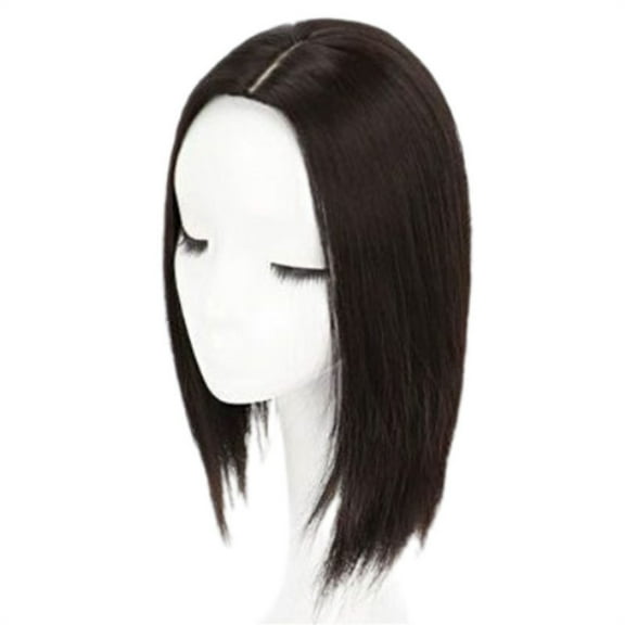 MidLength Straight Hair Toppers Hairpiece With Invisible Hair Pin for Women Wear
