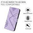 thumbnail image 6 of ELEHOLD Wallet Case for Samsung Galaxy A22 5G,Premium PU Leather with Card Holders Magnetic Clasp Kickstand Function Wriststrap Shockproof Purse Case for Samsung Galaxy A22 5G,Purple, 6 of 7