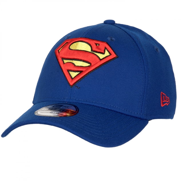 Superman Classic Emblem New Era 39Thirty Fitted Hat-Medium/Large