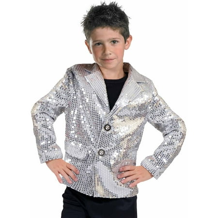 Silver Disco Jacket Child Halloween Costume