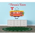 thumbnail image 2 of ALPHABET - Removable Home Nursery Art Safari Jungle Animals Tram Train Decor Letter T Alphabet Design Multicolored Vinyl Wall Decal - Adhesive Personalized Name Kids Bedroom Wall Art Sticker 20" x 18", 2 of 3