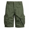 thumbnail image 5 of Njoeus Men's Relaxed Fitted Loose Cargo Shorts, Men Casual Cotton Multi-Pockets Outdoor Work Cargo Short Pants, 5 of 8
