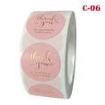 thumbnail image 3 of CAROOTU 500pcs/roll Thank You Stickers High Quality Seal Labels Scrapbook Handmade Sticker Circle Decor, 3 of 7
